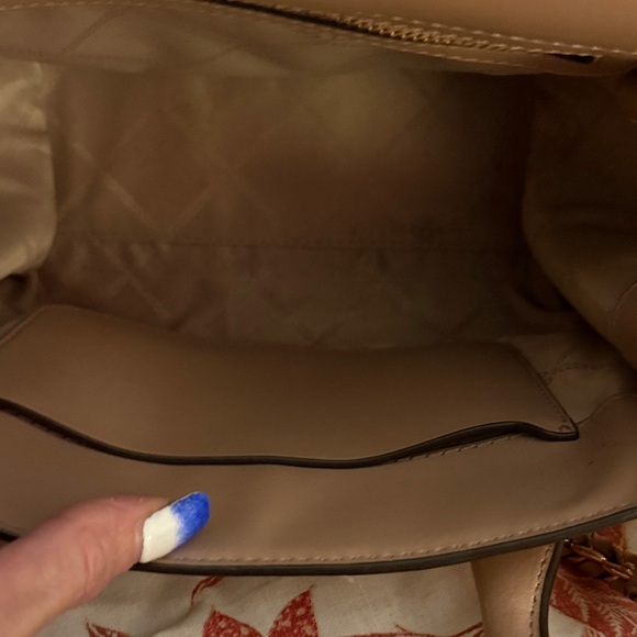 Michael Kors Carmen Small Colorblock Logo Satchel Bag - Picture 9 of 9